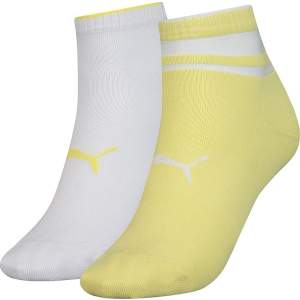 Набор носков Puma Short Sock Structure 2p Women 103002001-013 39-42 р 2 пары Жёлтый/Белый (8718824798981) в Днепре