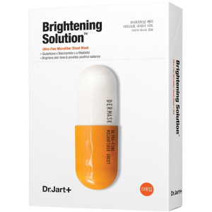 Освітлювальна маска-детокс для обличчя Dr.Jart+ Dermask Micro Jet Brightening Solution 30 г x 5 шт (8809642712652) ТОП в Дніпрі