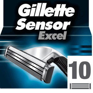 Сменные картриджи для бритья (лезвия) мужские Gillette Sensor Excel 10 шт (3014260245832) ТОП в Днепре