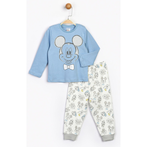 Пижама (футболка с длинным рукавом + штаны) Disney Mickey Mouse MC16191 92 см Голубая (8691109860774) в Днепре