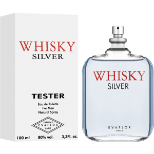 Тестер Туалетна вода для чоловіків Evaflor Whisky Silver 100 мл (ROZ6400103886) в Дніпрі