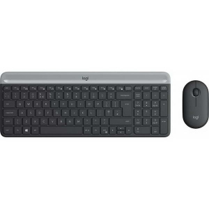 Комплект (клавіатура, миша) Logitech MK470 Wireless Slim Graphite (920-009206) краща модель в Дніпрі