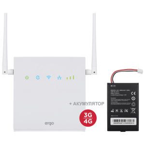 4G/LTE WI-FI роутер ERGO R0516 з акумулятором краща модель в Дніпрі