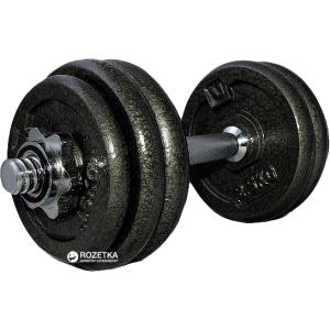 Гантелі набірні LiveUp Dumbell Set 1 шт. Black (LS2311-15) ТОП в Дніпрі