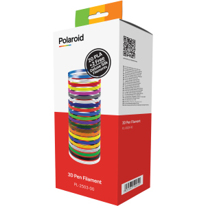 Набір нитки Polaroid 1.75 мм PLA для ручки 3D 22 кольори (PL-2503-00) ТОП в Дніпрі