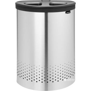 Бак для белья Brabantia двухсекционный 55 л Matt Steel (105029) в Днепре