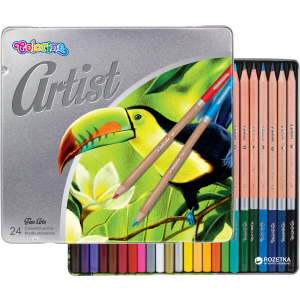 Карандаши цветные Artist Colorino 24 шт 24 цветов (83263PTR) (5907690883263) в Днепре