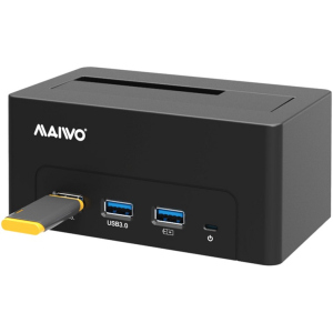 Док-станція Maiwo для HDD 2.5"/3.5" SATA/SSD + 3хUSB 3.0 (K308H) в Дніпрі