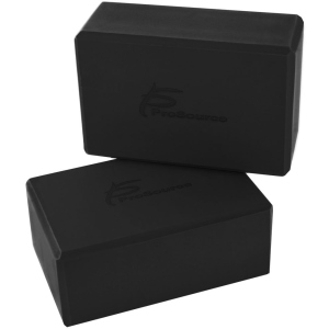 Блок для йоги ProSource Foam Yoga Blocks 2 шт Черный (ps-2403-blocks-black) (810244020593) в Днепре