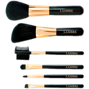 Набор из 6 кистей Lambre Brush Set для макияжа в футляре (3760106022388) ТОП в Днепре