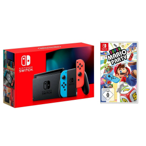 Nintendo Switch Neon blue/red - Обновлённая версия + Super Mario Party + чехол ТОП в Днепре