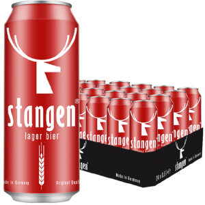 Упаковка пива Stangen Lager Bier светлое фильтрованное 5.4% 0.5 х 24 шт (4260556080079) в Днепре