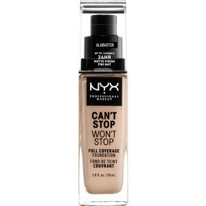 Жидкая тональная основа NYX Professional Makeup Can`t Stop Won`t Stop 24-Hour Foundation 02 Alabaster 30 мл (800897181086)