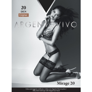 Панчохи Argentovivo Mirage 20 Den 3/4 р Cognac (8051403068496) краща модель в Дніпрі