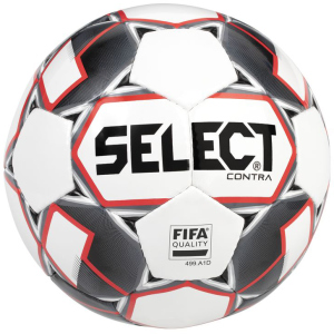 М'яч футбольний Select Contra FIFA (014) №4 White-Red (5703543200702) ТОП в Дніпрі