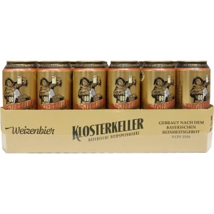 Упаковка пива Klosterkeller Weissbier China світле нефільтроване 5.4% 0.5 л х 24 шт (4016762006514) краща модель в Дніпрі