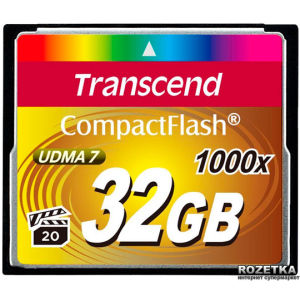 Transcend CompactFlash 32GB 1000x (TS32GCF1000) ТОП в Днепре