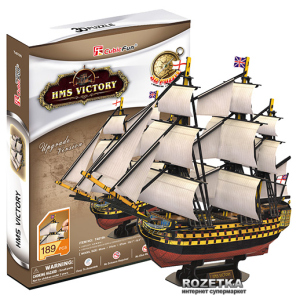 3D пазл CubicFun HMS Victory (T4019h) лучшая модель в Днепре