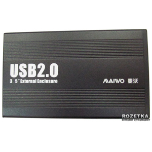 Внешний карман Maiwo для HDD 3.5" SATA USB 2.0 Black (K3502-U2S) ТОП в Днепре