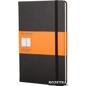 Записная книга Moleskine Classic 13 х 21 см 240 страниц в линейку Черная (9788883701122) рейтинг