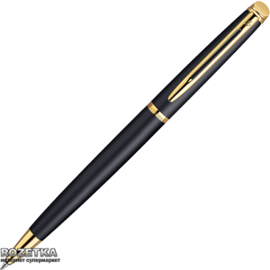 Ручка шариковая Waterman Hemisphere Matte Black BP Синяя Черный корпус (22 003) лучшая модель в Днепре