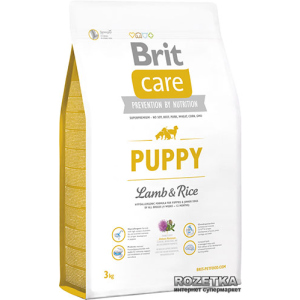 Сухий корм для цуценят всіх порід Brit Care Puppy All Breed Lamb & Rice 3 кг (8595602509805) рейтинг