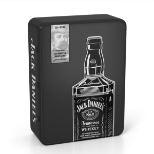 Теннессі Віскі Jack Daniel's 0.7 л 40% в металевій коробці з двома келихами (5099873045855) ТОП в Дніпрі