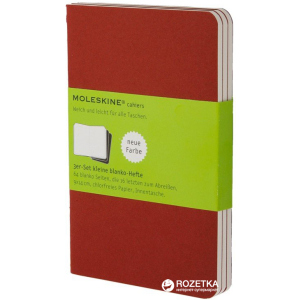 Блокнот Moleskine Cahier 9 х 14 см 64 сторінки без линівки Бордовий 3 шт. (9788862930970) надійний