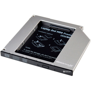 Адаптер Grand-X для підключення HDD 2.5'' у відсік приводу ноутбука SATA3 (HDC-27) рейтинг