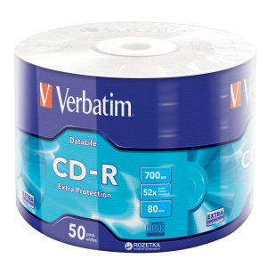 Verbatim CD-R 700 MB 52x Wrap 50 шт (43787) в Дніпрі