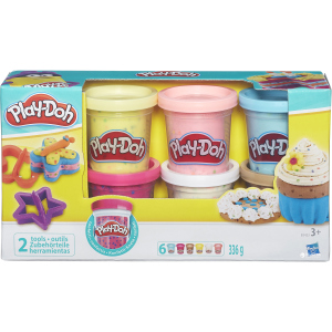 Набір пластиліну Hasbro Play-Doh 6 баночок з конфетті (B3423) рейтинг