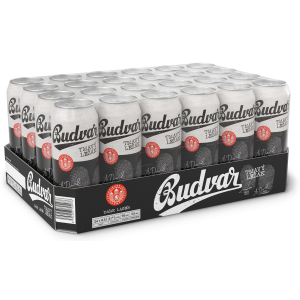 Упаковка пива Budweiser Budvar B Dark темне фільтроване 4.7% 0.5 л x 24 шт (8594403705133) краща модель в Дніпрі