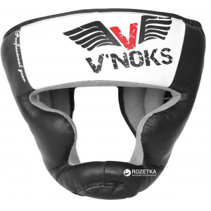 Боксерський шолом V'Noks Aria S Чорно-білий (1713_40220) рейтинг