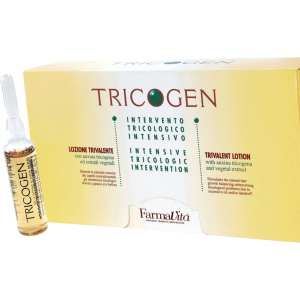 Лосьйон в ампулах Farmavita Tricogen проти лупи та випадіння волосся 8 мл x 12 шт (8022033000187) надійний