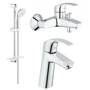 Набір змішувачів GROHE Eurosmart 123246M (23324001 + 33300002 + 27926001) рейтинг