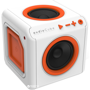 Акустична система Allocacoc audioCube Portable White/Orange (3902/EUACPT) краща модель в Дніпрі