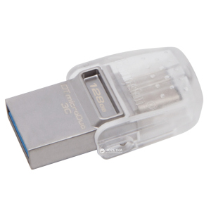 Kingston DataTraveler microDuo 3C 128GB (DTDUO3C/128GB) ТОП в Днепре