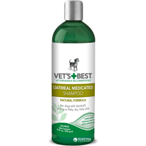 Шампунь VET`S BEST Oatmeal Med Shampoo терапевтический для собак 470 мл (vb10344) лучшая модель в Днепре