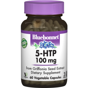 Аминокислота Bluebonnet Nutrition 5-HTP (Гидрокситриптофан) 100 мг 60 капсул (743715000513) лучшая модель в Днепре