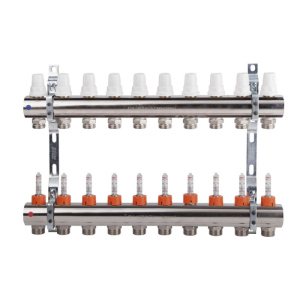 Коллектор Icma 1" 10 выходов, с расходомером №K013 в Днепре