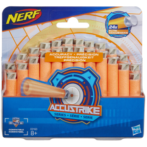 Комплект з 24 стріл для бластерів Hasbro Nerf Акустрайк (C0163) краща модель в Дніпрі