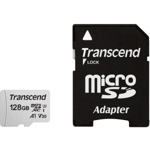 Transcend 300S microSDXC 128GB UHS-I U3 + SD-Adapter (TS128GUSD300S-A) ТОП в Днепре