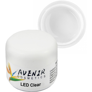 Гель для нарощування нігтів Avenir Cosmetics LED Clear 50 мл (5900308133132) ТОП в Дніпрі