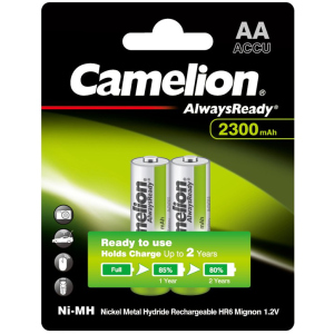 Аккумулятор Camelion R6-2BL AlwaysReady 2300 мАч Ni-MH (NH-AA2300АRBP2)