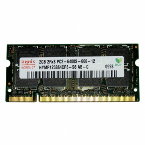 Модуль для ноутбука SoDIMM DDR2 2GB 800 MHz Hynix (HYMP125S64CP8-S6) в Дніпрі