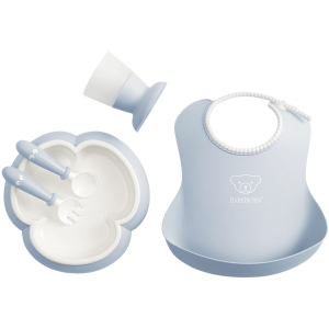 Набор детской посуды BabyBjorn Baby Dinner Set Powder Blue Голубой (070067) (7317680700674) в Днепре