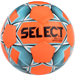 М'яч для пляжного футболу Select Beach Soccer New (314) №5 Orange-Blue (5703543199181) краща модель в Дніпрі