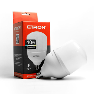 LED лампа ETRON 1-EHP-304 T120 40W 6500K E27 краща модель в Дніпрі