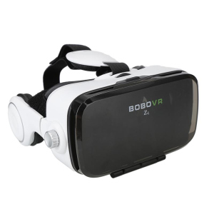 3D очки виртуальной реальности Kronos VR Box Z4 с наушниками и пультом White (par_z4) лучшая модель в Днепре