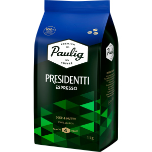 Кава в зернах Paulig Presidentti Espresso 1 кг (6411300169337) в Дніпрі